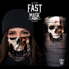 Go DJ Skull Fleece Face Mask