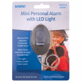 Sabre Mini Personal Alarm - Black