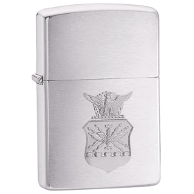 Zippo Air Force Crest - Brush Chrome
