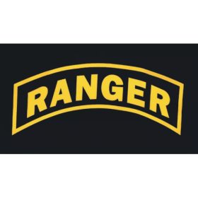 3' X 5' Ranger Flag - Black/Yellow