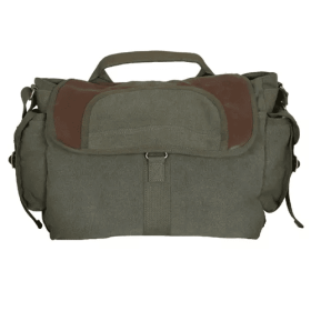 Retro Bavarian Alps Messenger Bag - Olive Drab