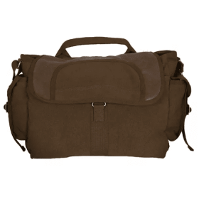 Retro Bavarian Alps Messenger Bag - Vintage Brown