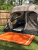 Recycled Plastic Indoor & Outdoor Rug with plastic carry bag: Sunset Orange 5' x 7'