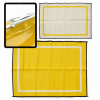 Recycled Plastic Indoor & Outdoor Rug with plastic carry bag: Aspen Yellow 5' x 7'