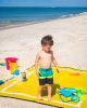 Recycled Plastic Indoor & Outdoor Rug with plastic carry bag: Aspen Yellow 5' x 7'