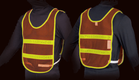 Reflective Standard Safety Vest (Color: Orange/Lime, size: XL)