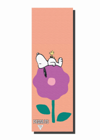 Peanuts x Yune Yoga Snoopy Yoga Mat (Color: Snoopy Flower Tan)