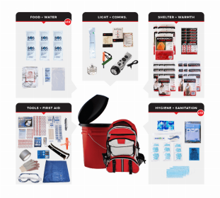 Bucket Survival Kit (size: 10 People)