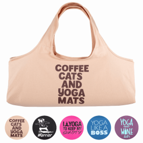 Yoga Bags (5 styles) (Option: Coffee Cats)