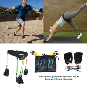 WearBands Full-body Base System (3 Lower-body Levels, 2 Upper-body Levels) (Option: Medium-Lower Bands/Medium-Socks/Small-Gloves/Medium-Upper Bands)