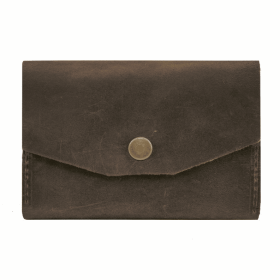 Lucky Eleven Leather Ammo Case (Color: Dark Brown, size: One Size)