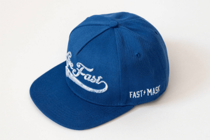 Live Fast Snapback Hat (Color: Blue)