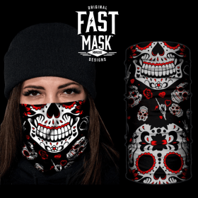 Sugar Skull Fast Mask (Color: Red)