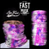 Tye Dye Purple Face Wrap