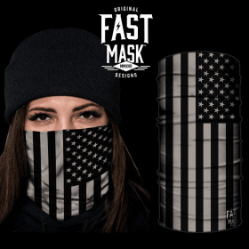 Blacked Out USA Flag Fast Mask (Option: Fleece)