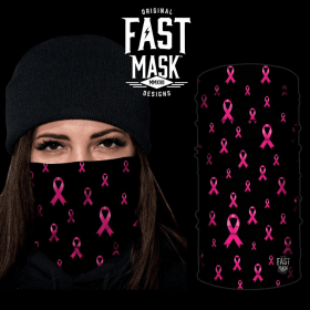 Breast Cancer Support Fast Mask (Color: Black)