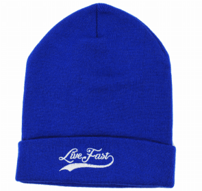 Live Fast Toque (Color: Blue)