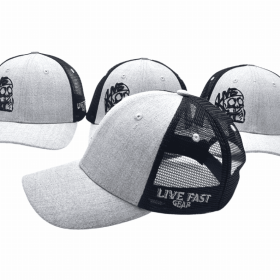 Live Fast Trucker Hat (Color: Grey)