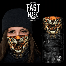 Roaring Tiger Face Mask (Option: Fleece)