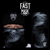 Black Serpent Skin Face Mask
