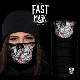 Crystal Skull Face Mask (Option: Fleece)