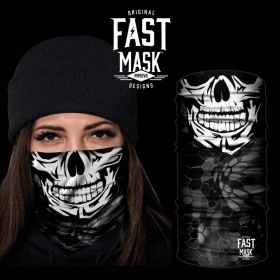 Happy Skull Face Mask (Option: Fleece)
