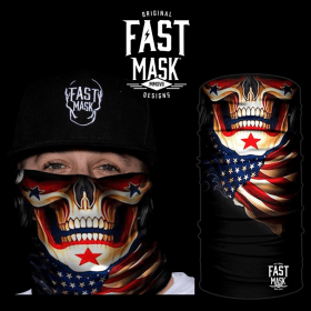USA Skull N Bandana Face Mask (Option: Fleece)