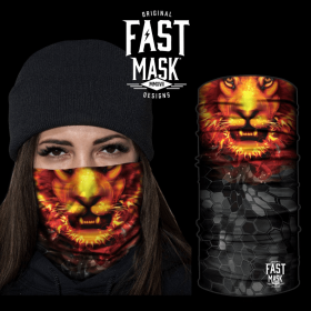Fiery Lion Face Mask (Option: Regular)