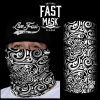 Paisley White Face mask