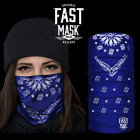 Bandana Fast Mask Face Mask (Color: Blue)