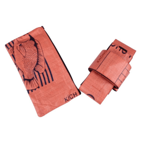 Yoga Mat Strap and Pouch (Color: Orange)
