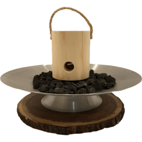 Tabletop Fire Pit (Option: Black Lava Rock)