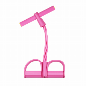 Pedal Resistance Band for Training Arms, Abs, Waist and Yoga Stretching (Color: Pink)