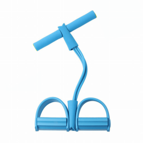 Pedal Resistance Band for Training Arms, Abs, Waist and Yoga Stretching (Color: Blue)