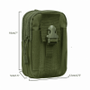 Tactical MOLLE Military Pouch Waist Bag for Hiking and Outdoor Activities