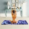 Tie Dye Yoga Mat Towel with Slip-Resistant Grip Dots