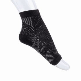 Anti-Fatigue Compression Sock for Improved Circulation, Swelling, Plantar Fasciitis and Tired Feet (Color: Large/Extra-Large)
