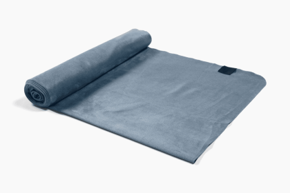 Yoga Mat Towel with Micro-Fiber Slip-Resistant Fabric (Color: Slate Blue)