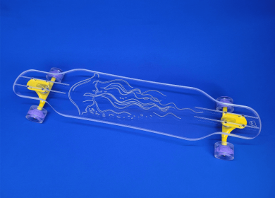 Jellyfish Skateboard (Color: Yellow, size: 40 in)