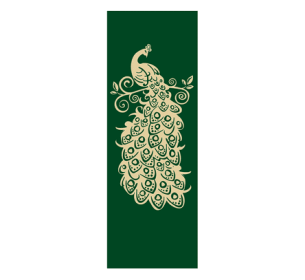 Yoga & Pilates Mat (Color: Green, size: 1/4"H X 24"W X 68"L)