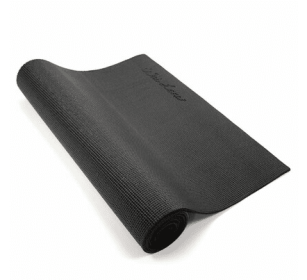 Extra Thick Yoga & Pilates Mat (Color: Black, size: 1/4"H X 24"W X 68"L)