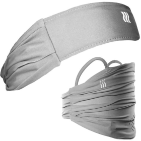 XTRA-WIDE Headband (Color: Grey, size: Adjustable)