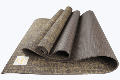 Jute Premium Eco Yoga Mat (Color: Brown, size: 24inx68in)