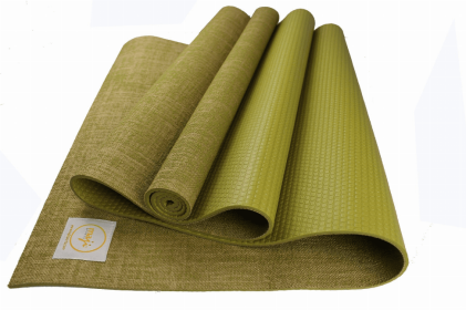 Jute Premium Eco Yoga Mat (Color: Moss, size: 24inx68in)