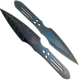 2 Piece Throwing Knife (Color: Blue)