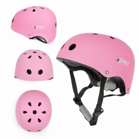 XPRIT Kids/Adults Protection Helmet For Scooter, Hoverboard, Skateboard and Bicycle (Color: Pink, size: large)