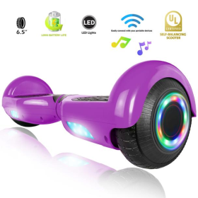 XPRIT Hoverboard with Bluetooth Speaker, UL2272 Certified (Color: Purple)