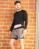 Rhythm Water-Resistant Sport Waist Pack Running Belt with Reflective Strip