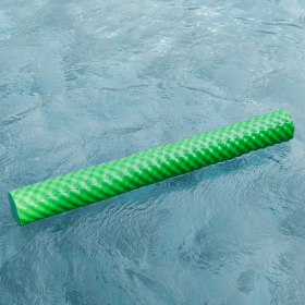 Deluxe Solid Color Pool Noodle - Wavy Swimming Pool Noodle (Color: Green)