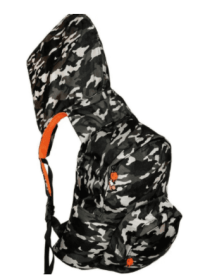 KOOL Classics - Hooded Backpack - Waterproof (Color: Camo Neon Orange)